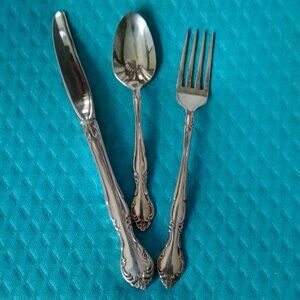 Community Stainless "Rose Cascade"/3 pc set